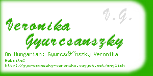 veronika gyurcsanszky business card